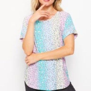 Colorful Cheetah Print top